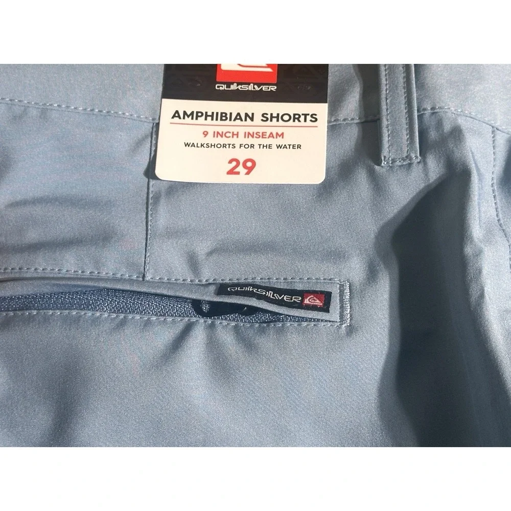 Quiksilver Shorts Mens 29 Blue Chino Krandy Walk Walkshort New Tags